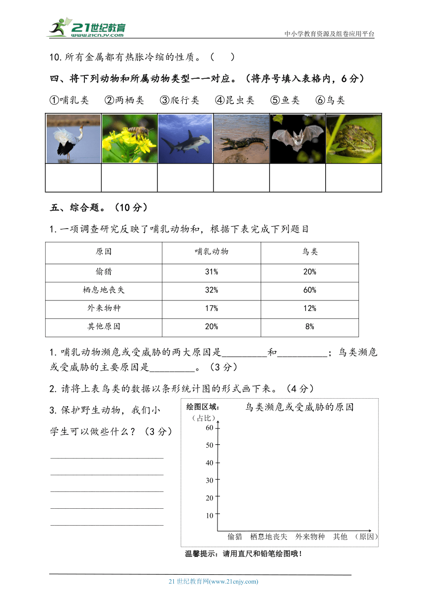 2023年秋鄂教版科学四年级上册期中检测卷（含答案）