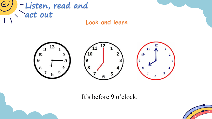 Module 8 Unit 1 What time does your school start？ 第1课时课件（20张PPT)