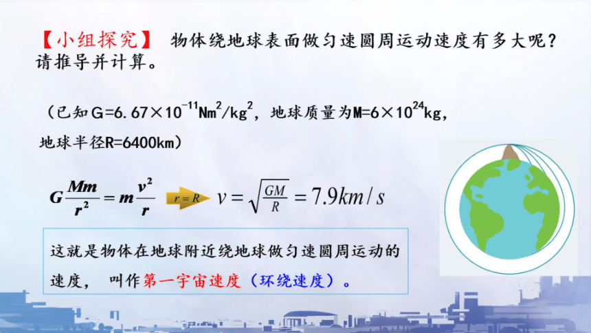 7.4宇宙航行课件（共29张PPT）高一下学期物理人教版（2019）必修第二册