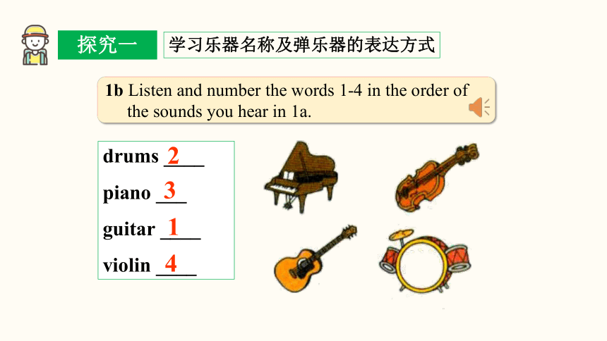Unit 1 Can you play the guitar? Section B (1a~1f)  课件(共24张PPT) 2023-2024学年人教版英语七年级下册