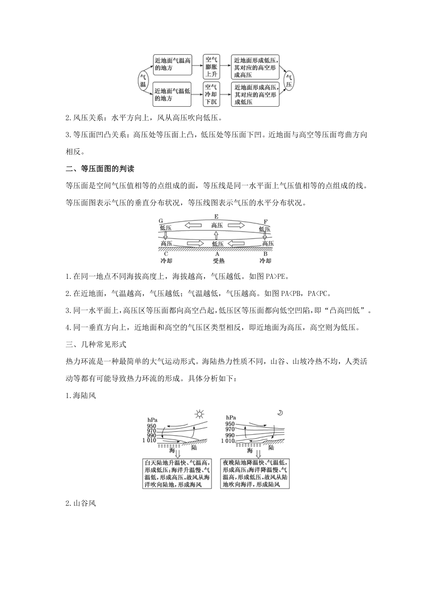 2024届高考地理考法训练学案：热力环流（含答案）