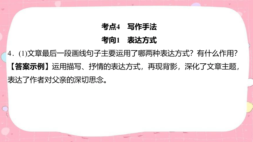 2024年中考语文课件（甘肃专用）：现代文阅读 第二讲写作技巧分析(共58张PPT)