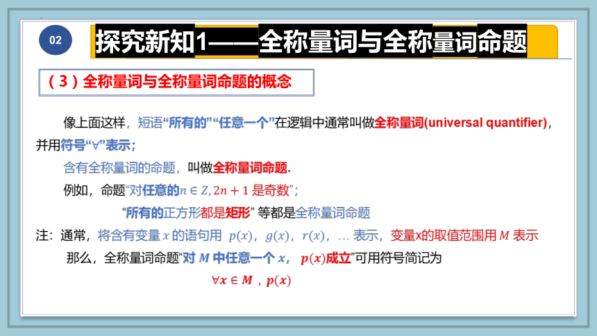 数学人教A版（2019）必修第一册1.5全称量词与存在量词 课件（共42张ppt）