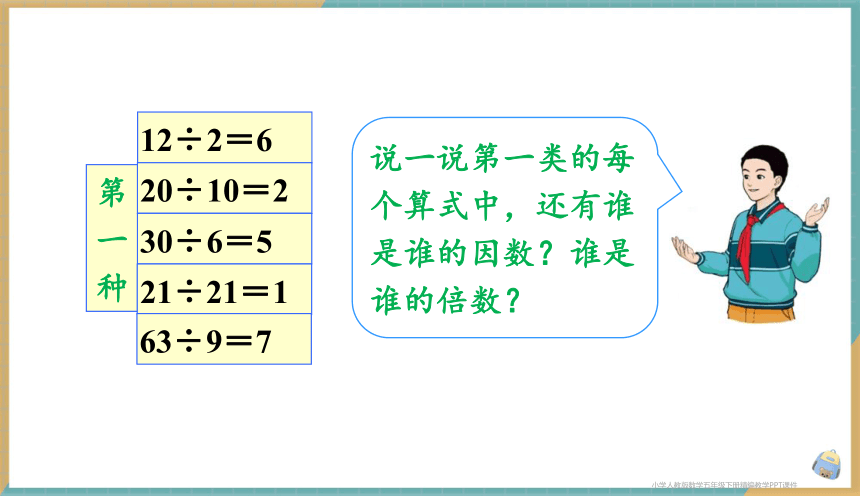 人教版小学数学五年级下册2.1 因数和倍数的认识（1）课件（共20张PPT）