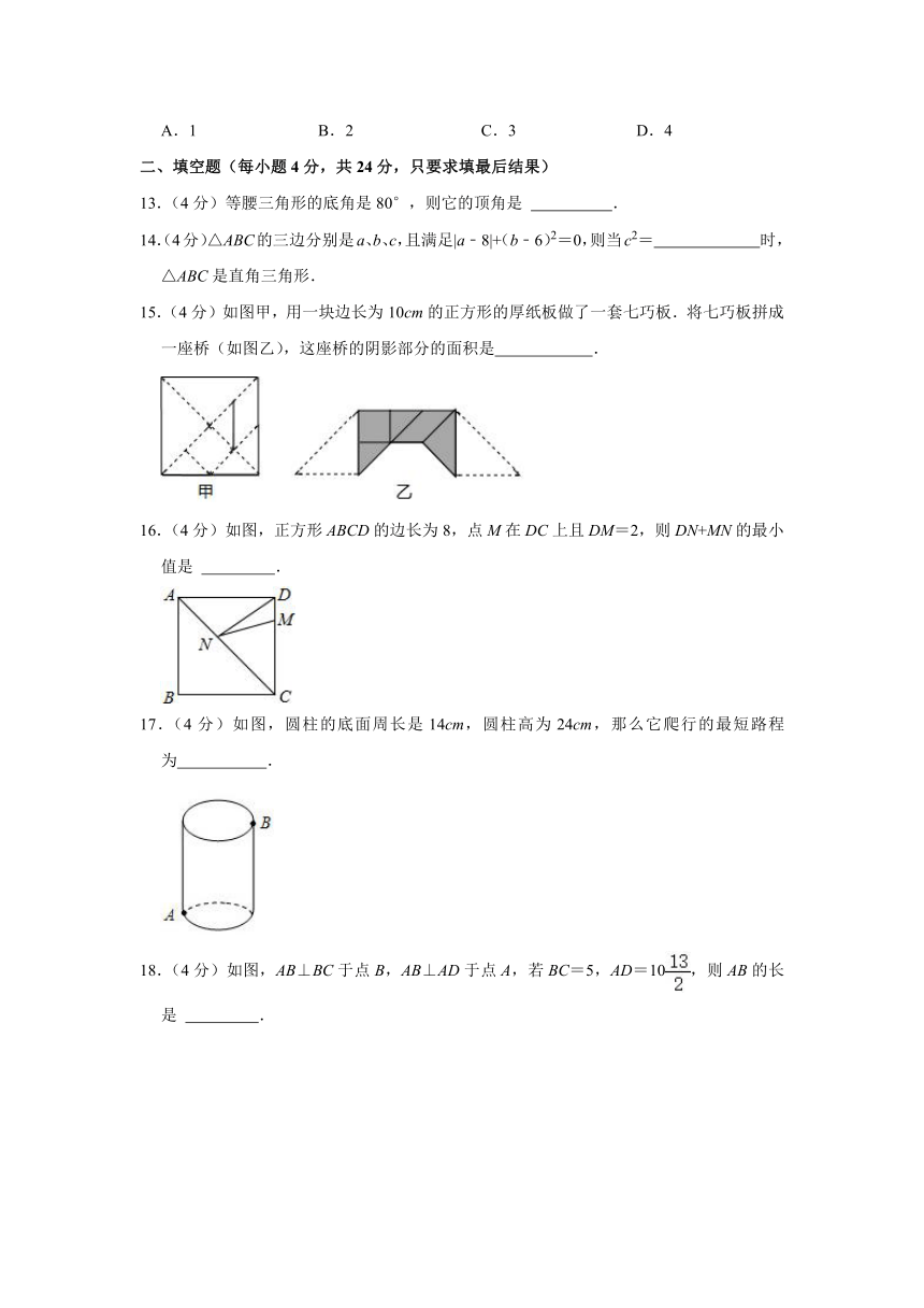 2023-2024学年山东省泰安市新泰市七年级（上）期中数学试卷（五四学制）（含解析）