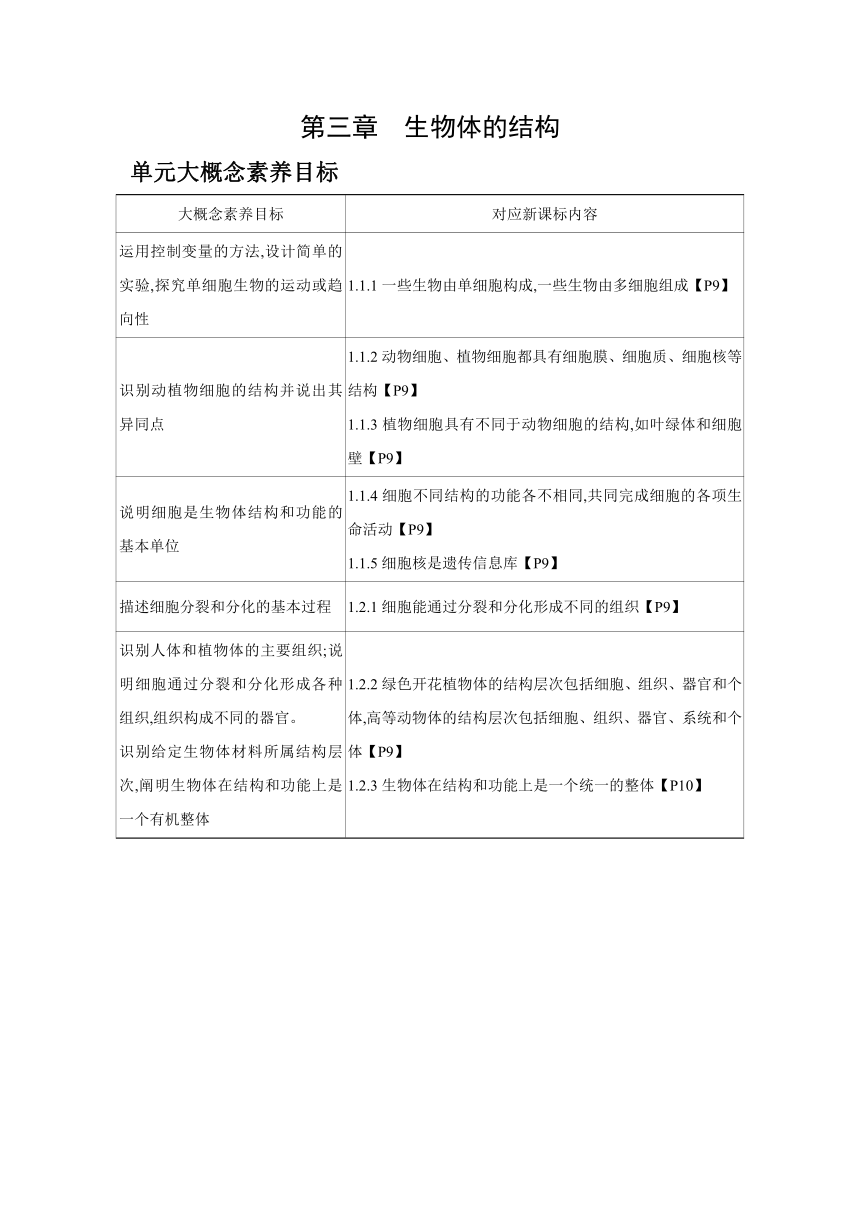 北京课改版生物七年级上册3.1.1   植物细胞和动物细胞素养提升练（含解析）