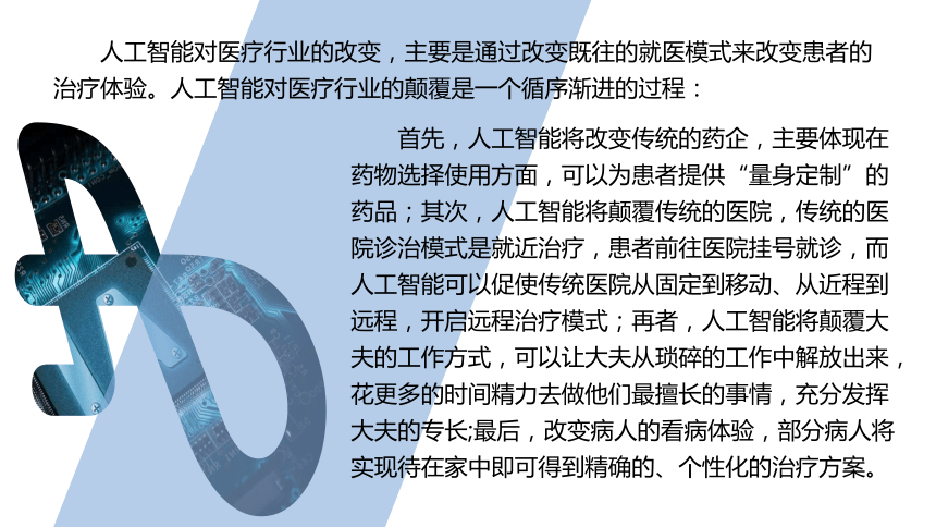 中职《走近人工智能》（商务印书馆·2022）8.2颠覆传统的AI医疗 同步课件(共16张PPT)