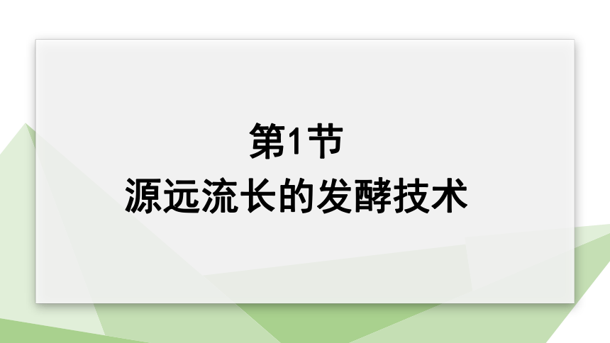 9.23.1 源远流长的发酵技术 课件（共21张PPT） 2023-2024学年初中生物苏教版八年级下册