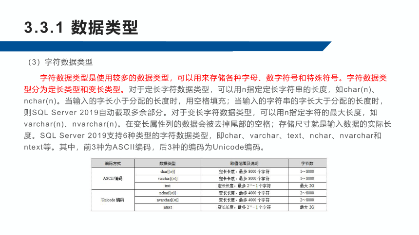 3.3数据表及其操作 课件(共29张PPT)-《数据库应用技术-SQL Server》同步教学（人民邮电版）