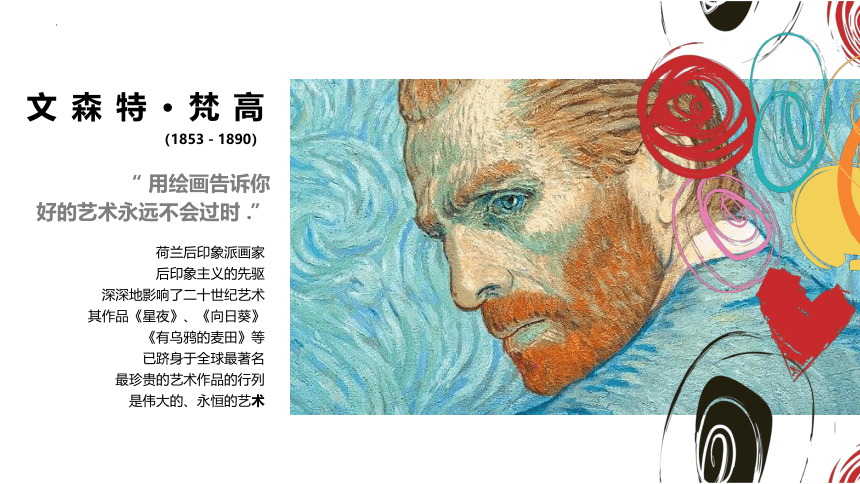 人美版(北京) 美术四年级下册 10.画家梵高 课件(共19张PPT)