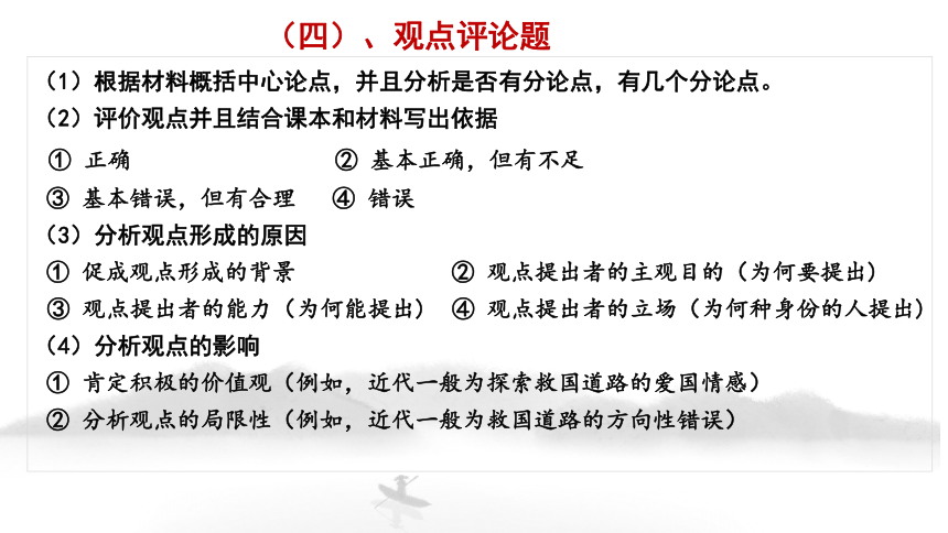 上海历史高考小论文写作指导（五、观点评论题）课件