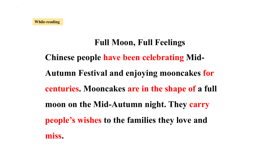 Unit 2  I think that mooncakes are delicious! Section A 3a-3c 课件 (共32张PPT)人教版九年级英语全册