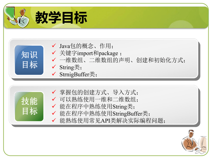 单元五 单元五 包、数组和字符串  课件(共25张PPT)-《计算机程序设计（Java）（第2版）》同步教学（机工版）