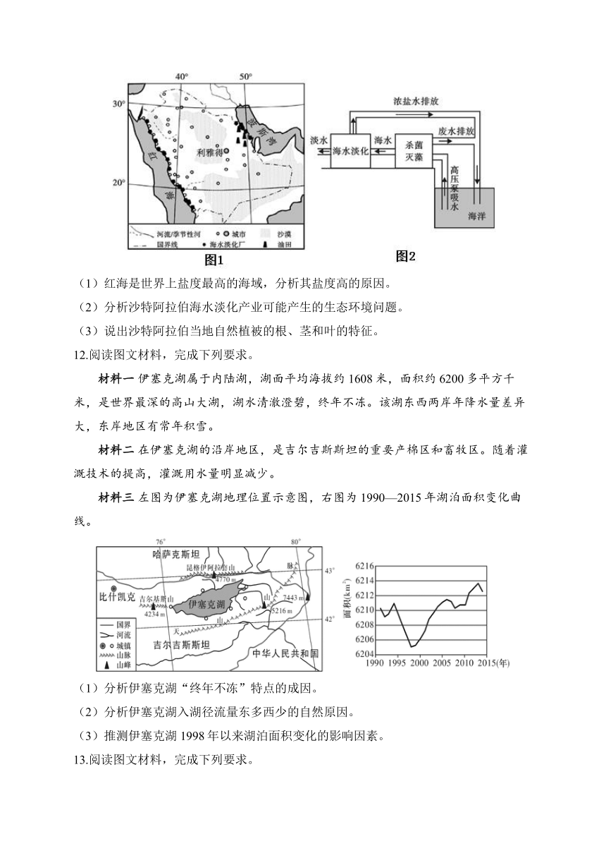 2024届新高考地理一轮复习题型练--世界地理（解析版）