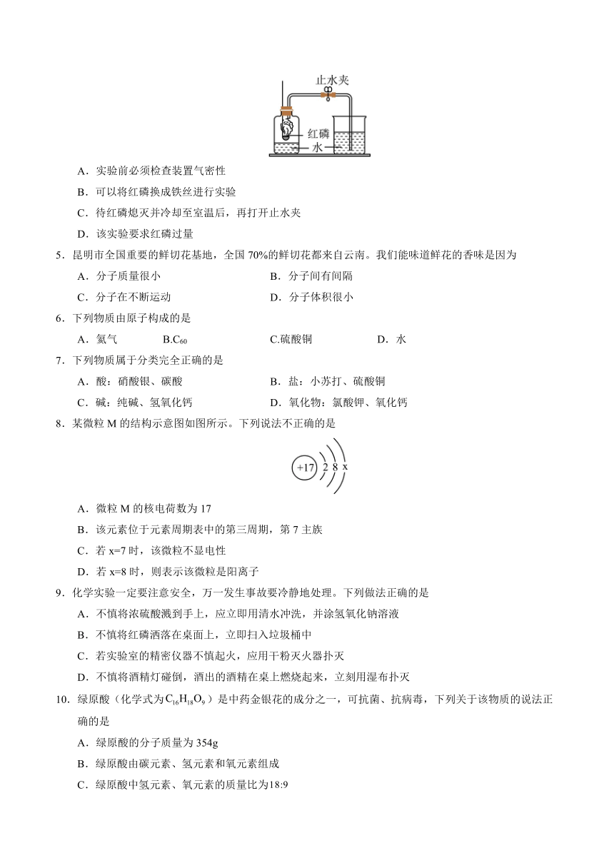 2024年云南省中考化学模拟卷6（含解析）