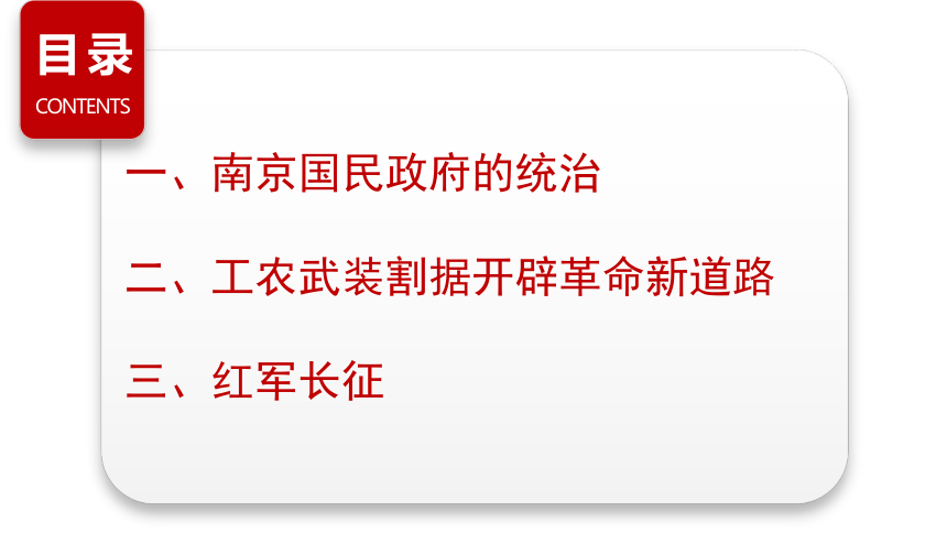 第21课 南京国民政府的统治和中国共产党开辟革命新道路 同步课件（共27张PPT）2023-2024学年高中历史统编版2019必修中外历史纲要上册