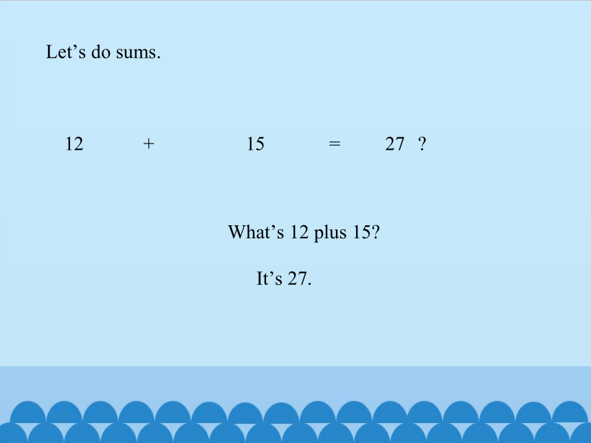 Unit 4  Our lessons Lesson 1  Let's Do Sums.  period 2 课件(共17张PPT)