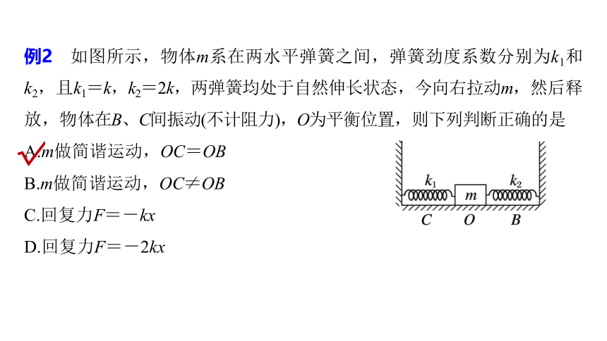 2.2简谐运动的回复力和能量（课件）高二物理（沪科版2020上海选择性必修第一册）(共39张PPT)