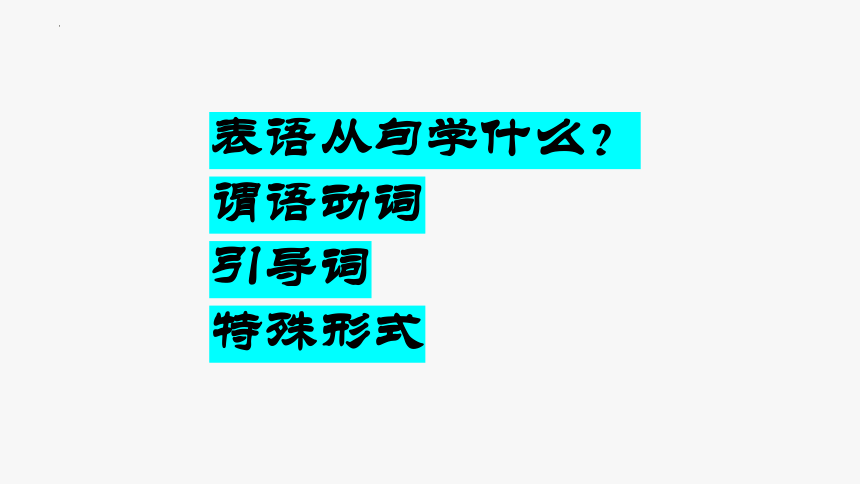 2024届高考英语名词性从句考点复习二课件(共23张PPT)