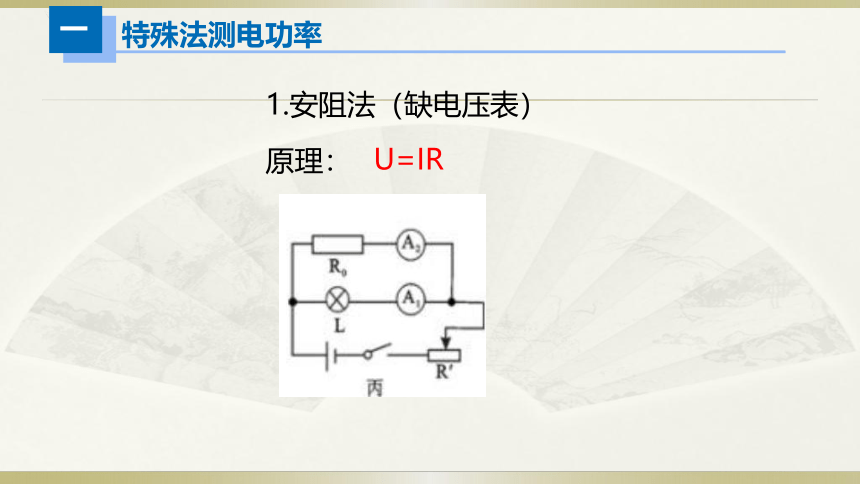 人教版初中物理一轮复习课件——电学实验（三）＆家庭电路故障(共27张PPT)