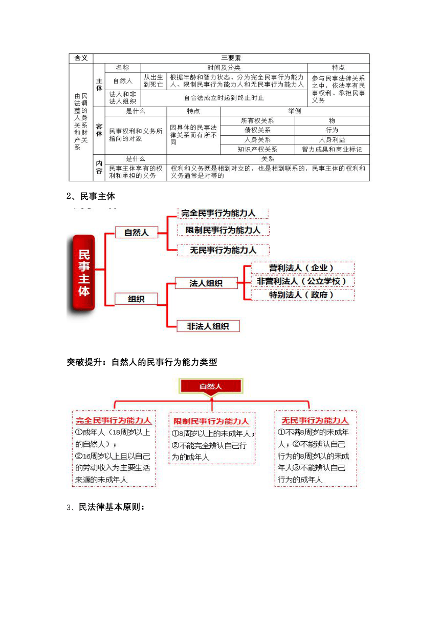 专题十三 法律规定的民事权利与义务（教学设计）-2024年高考政治复习（新高考专用）