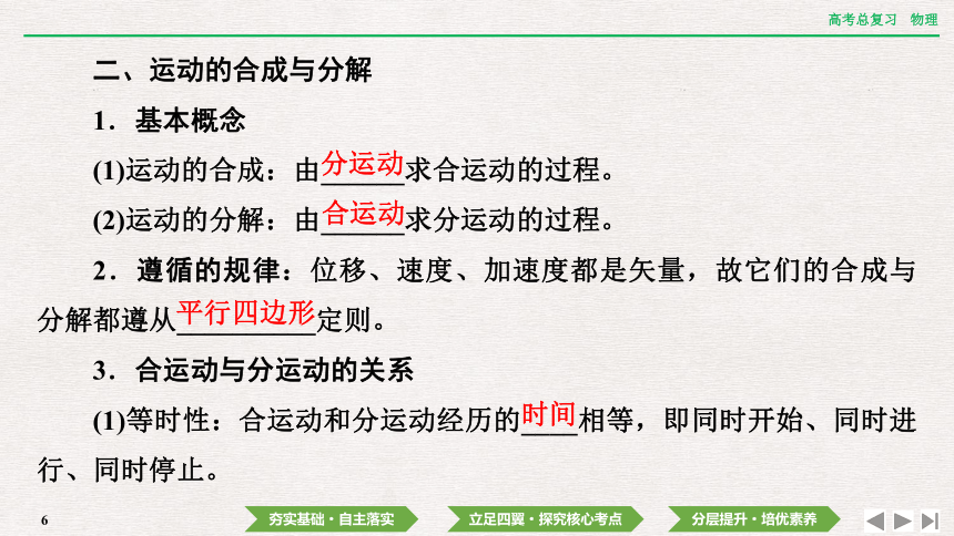 2024年高考物理第一轮复习课件：第四章  第1讲　曲线运动　运动的合成与分解