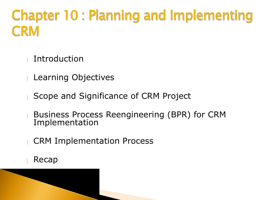 10Planning and Implementing CRM 课件(共18张PPT)- 《客户关系管理（英文版）》同步教学（人民大学版）