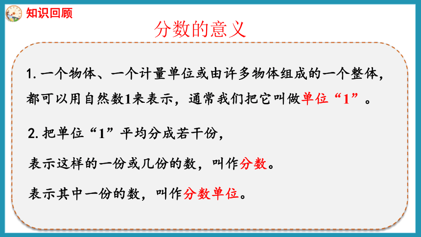 苏教版五年级下册数学第四单元 分数的意义和性质练习八课件(共25张PPT)