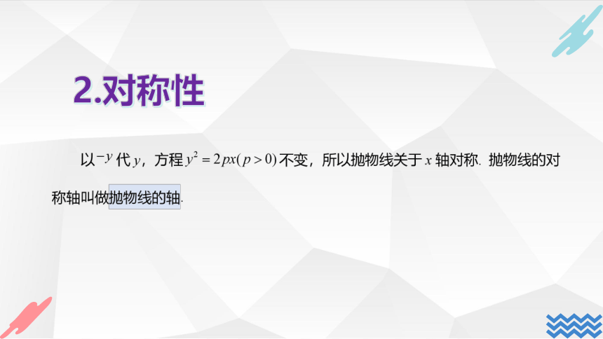 数学人教A版（2019）选择性必修第一册3.3.2抛物线的简单几何性质（共30张ppt）