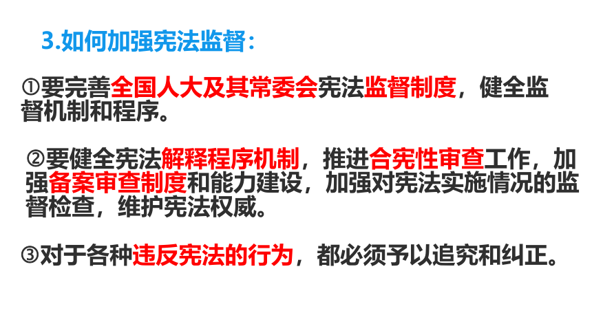 （核心素养目标）2.2加强宪法监督 课件（共20张PPT）