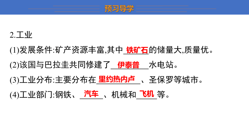 8.5　巴西  课件(共26张PPT)  2023-2024学年地理商务星球版七年级下册