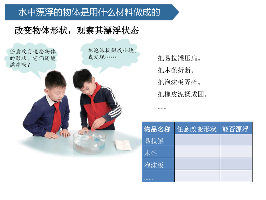 青岛版（六三制）五年级上册科学5.19.材料的漂浮能力 课件(共14张PPT)