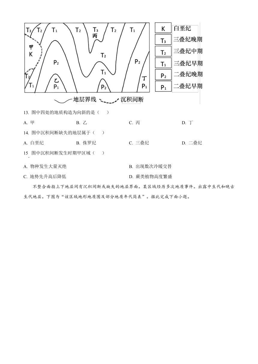 山东省邹平市重点中学2023-2024学年高二上学期9月开学考试地理试题（原卷版+解析版）