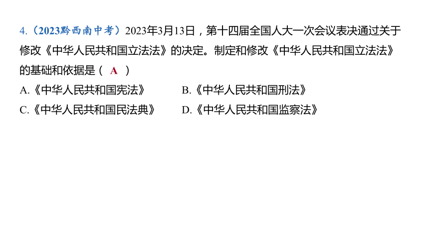 第二课 保障宪法实施  习题课件（22张PPT)