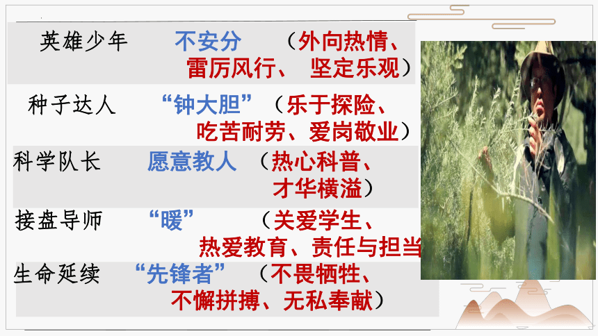 第二单元4.3 《“探界者”钟杨》课件(共20张PPT)2023-2024学年统编版高中语文必修上册