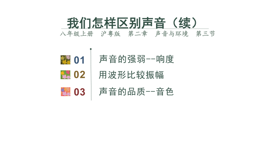 2.3我们怎样区分声音（续） (共19张PPT)沪粤版八年级上册物理课件