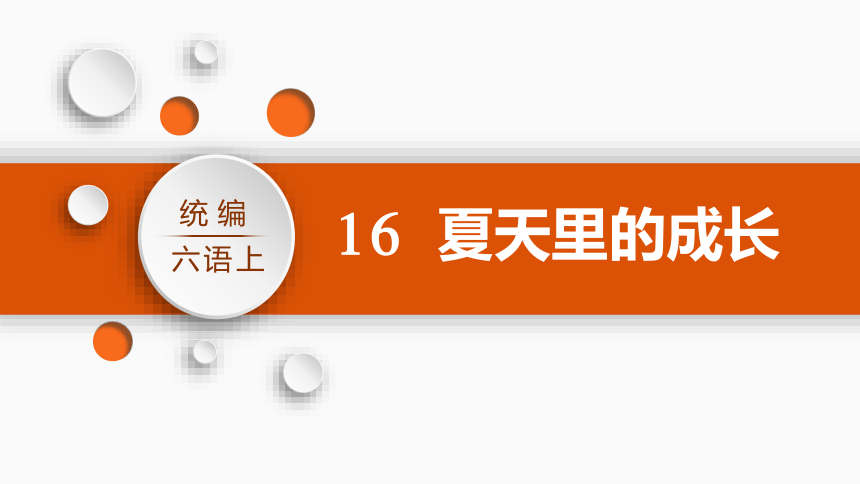 16 夏天里的成长课件(共27张PPT)