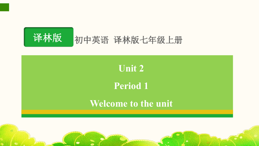 Unit 2 Period 1 Welcome to the unit 课件(共27张PPT)