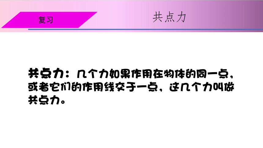 人教版（2019）必修一第三章4.5共点力的平衡同步教学课件(共30张PPT)