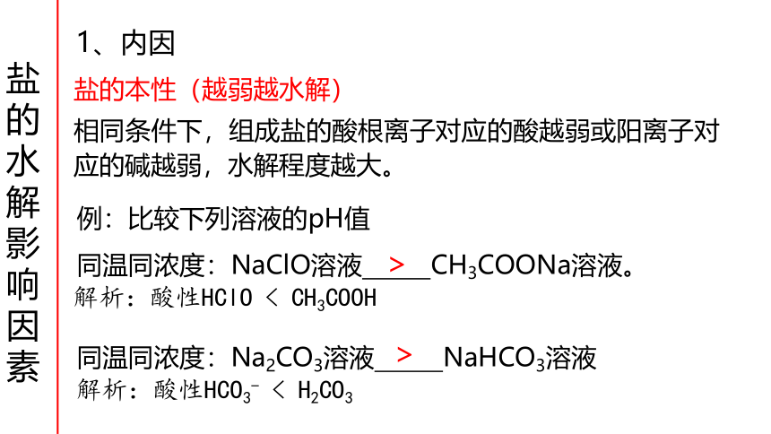 3.2.3盐类的水解影响因素及应用 课件(共23张PPT) 鲁科版（2019）高中化学选择性必修一