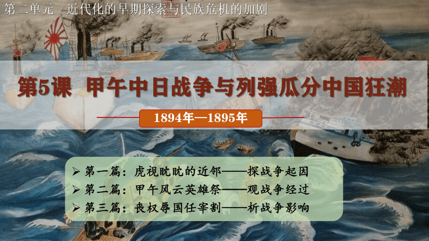 第5课 甲午中日战争与列强瓜分中国狂潮  课件