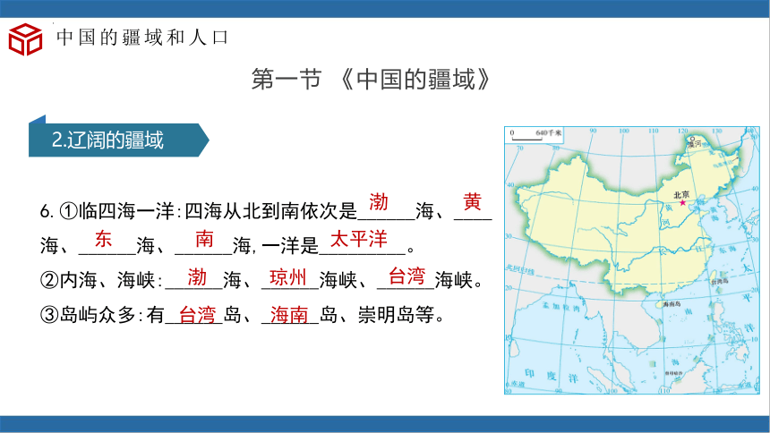 第一章 中国的疆域和人口（单元复习）-2023-2024学年八年级地理上册同步精品课堂（湘教版）课件（共31张PPT）