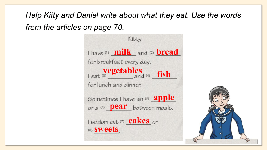 Unit 6 Food and lifestyle  Period 2 Reading II课件（9张PPT）