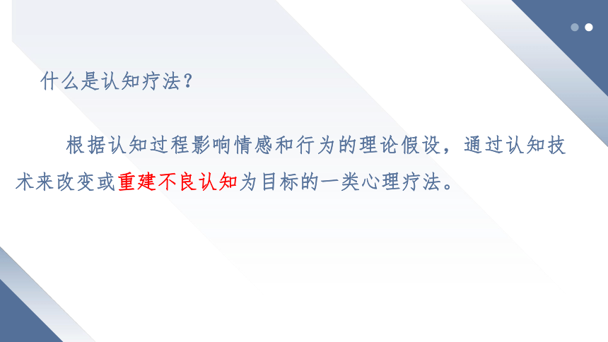 【认知疗法】《认知技术在学生心理辅导中的应用》课件（109张）2023-2024学年高中心理健康教育专题培训