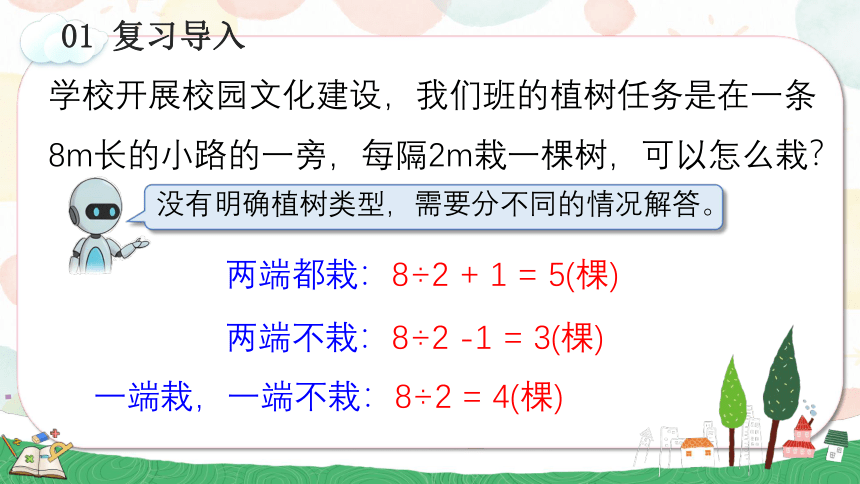 7.3 植树问题（3）(教学课件)五年级数学上册人教版(共22张PPT)
