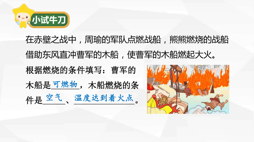 6.1燃烧与灭火 第一课时  课件(共20张PPT) ---2023--2024学年九年级化学鲁教版上册