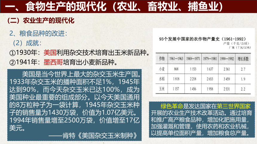 选择性必修2第3课 现代食物的生产、储备与食品安全 课件（36张PPT）