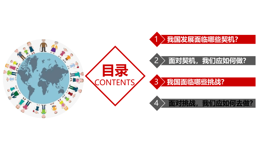 （核心素养目标）4.1中国的机遇与挑战 课件（共24张PPT）+内嵌视频