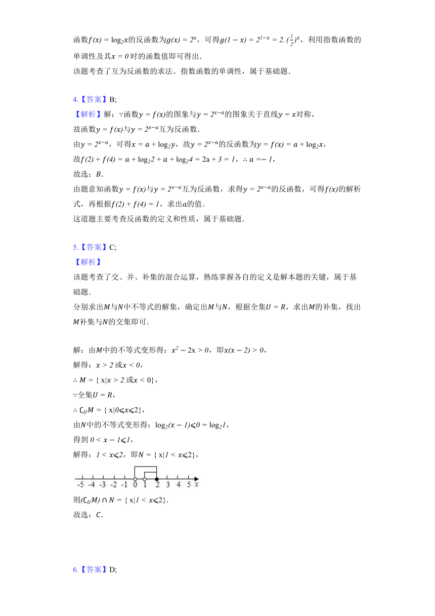 人教A版（2019）必修第一册《4.4 对数函数》提升训练(含解析)