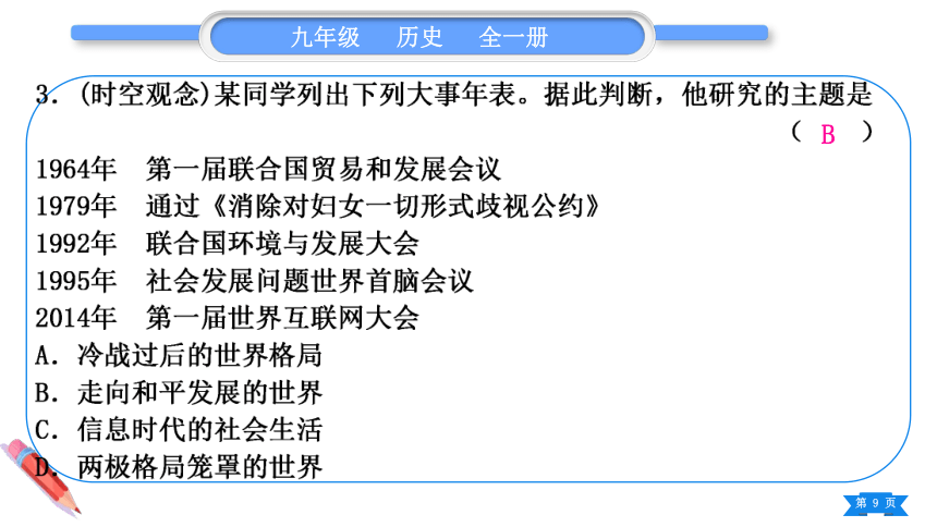 【掌控课堂-同步作业】历史九(下)第五、六单元 总结提升 (课件版)